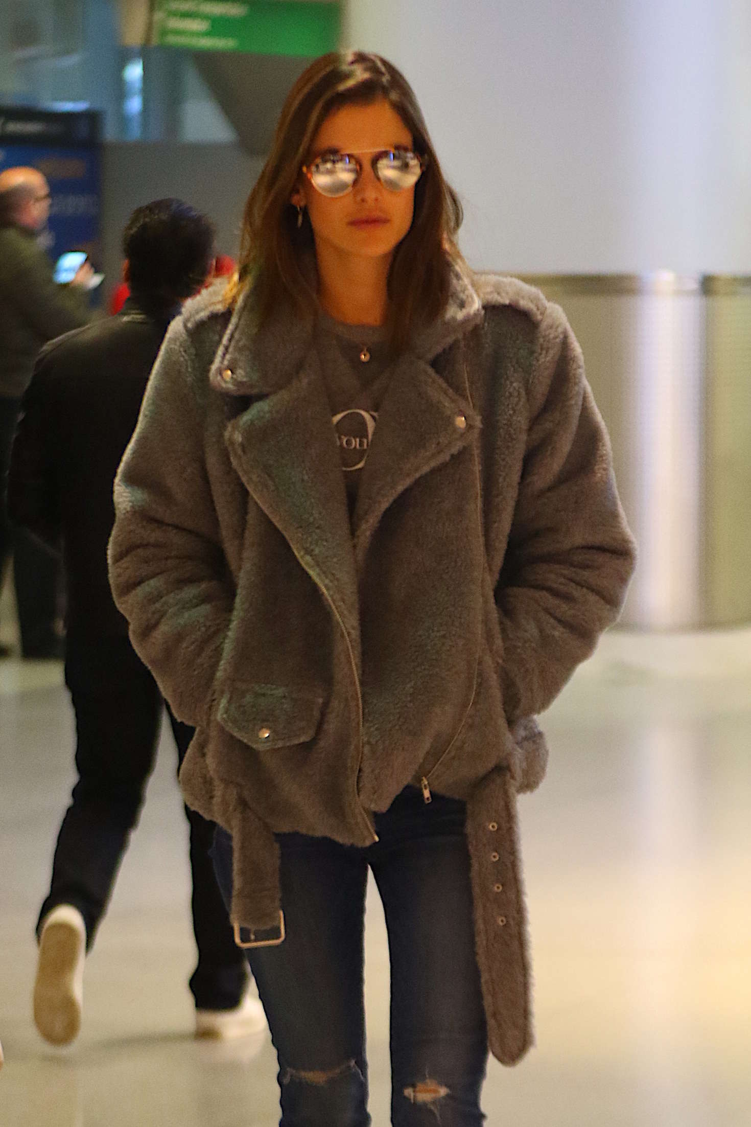 Alessandra Ambrosio Arrives at JFK Airport 12