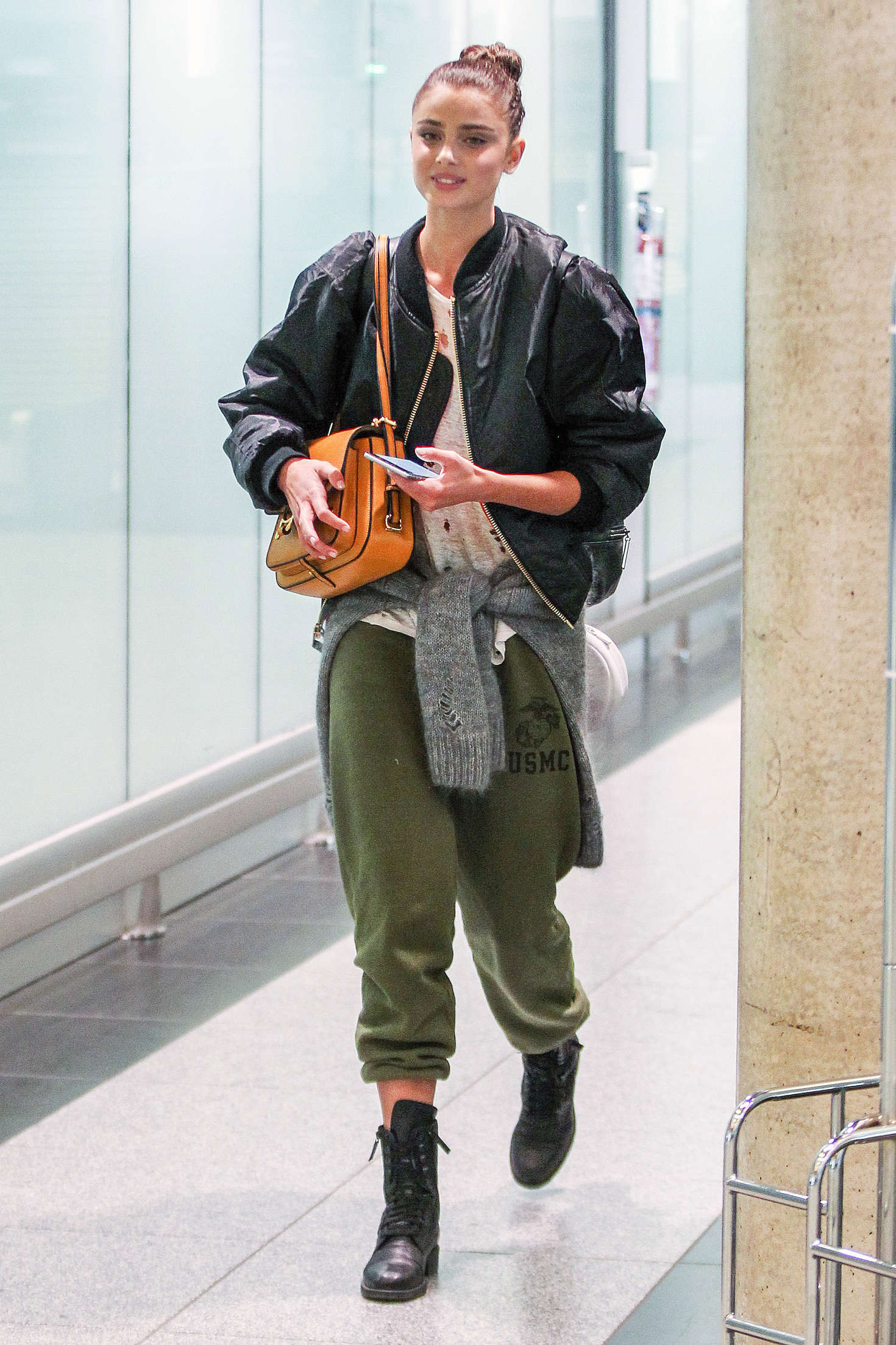 Taylor Hill Arriving at Airport in Canada 02
