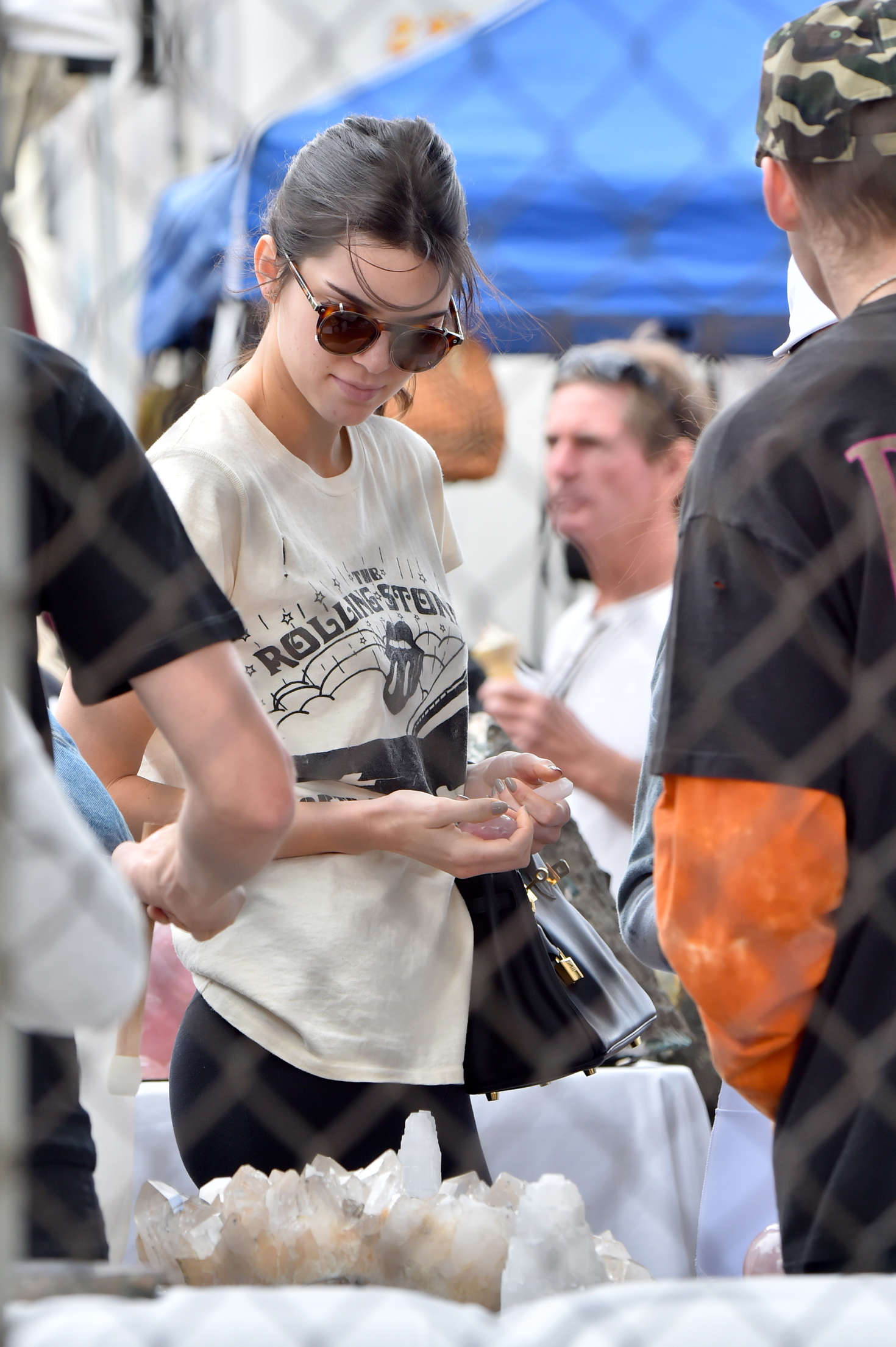 Kendall Jenner in Tights Shopping 15