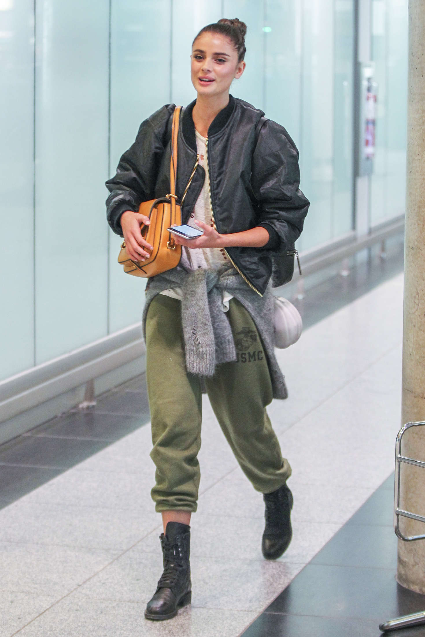 Taylor Hill Arriving at Airport in Canada 01