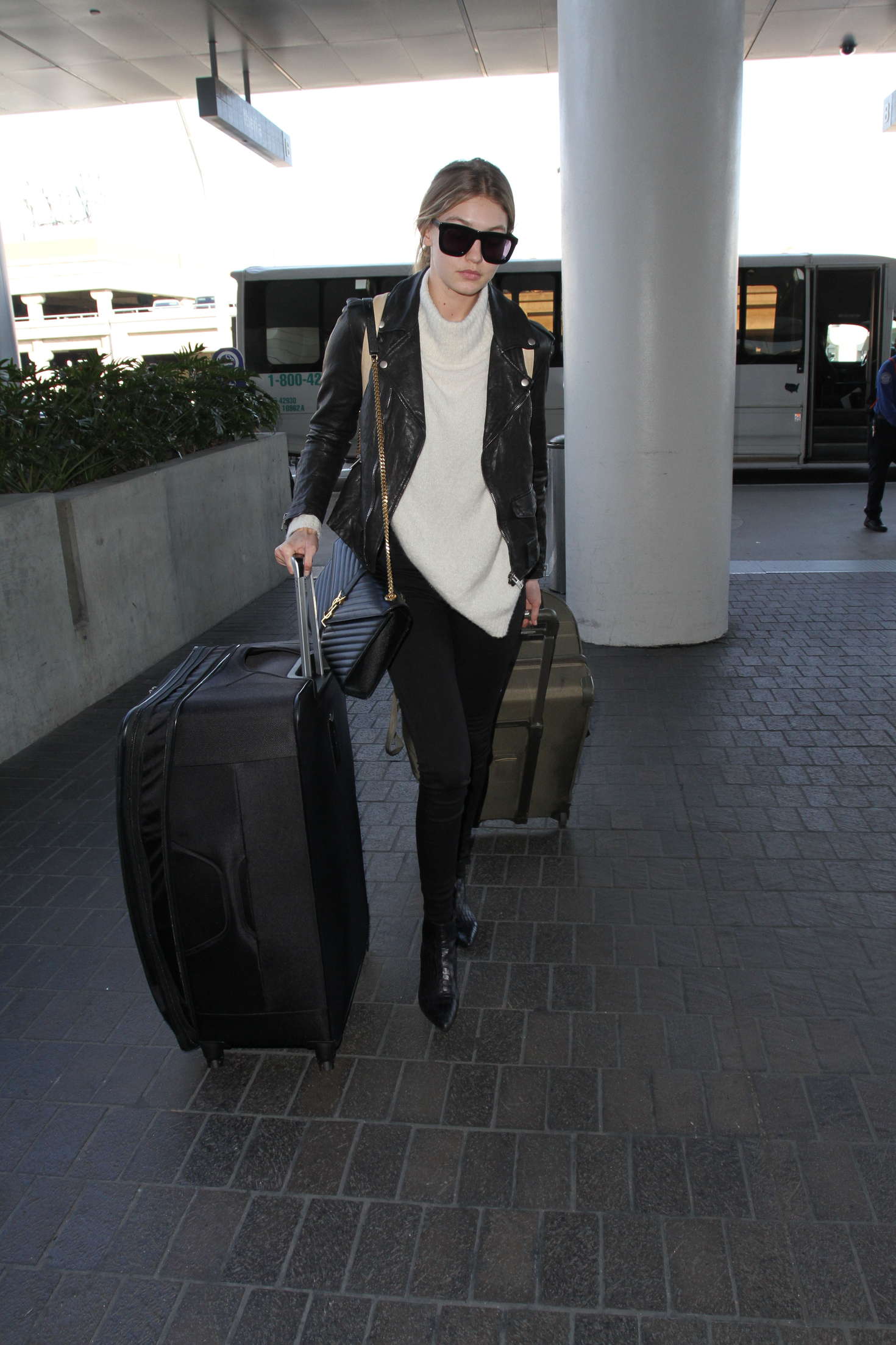 Gigi Hadid Arrives at LAX Airport 07