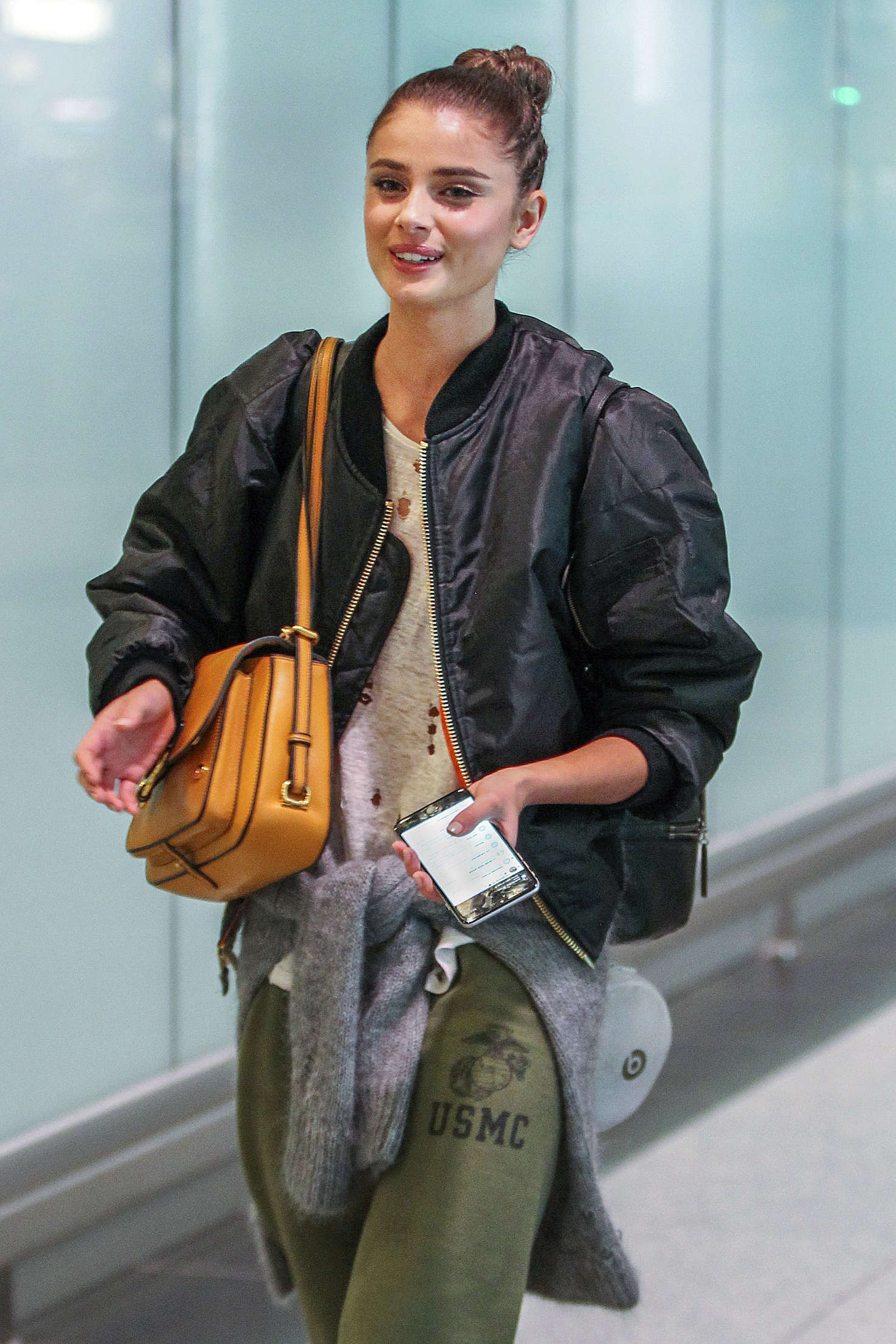 Taylor Hill Arriving at Airport in Canada 03