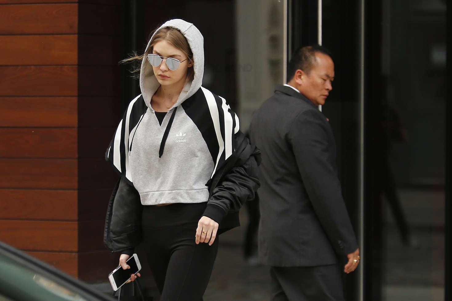 Gigi Hadid in Tights Leaves her apartment 27