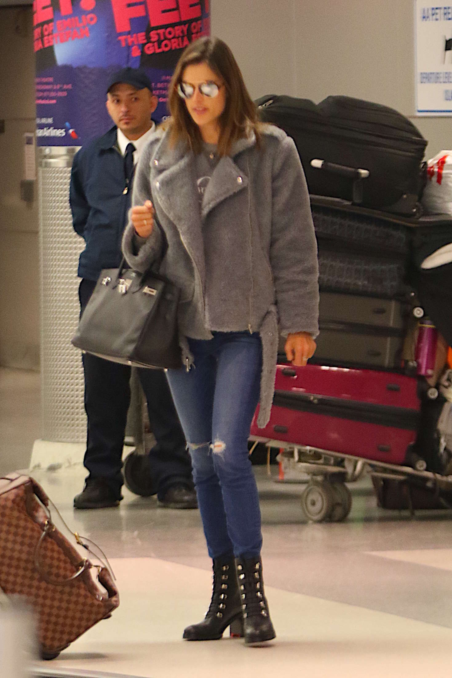 Alessandra Ambrosio Arrives at JFK Airport 10